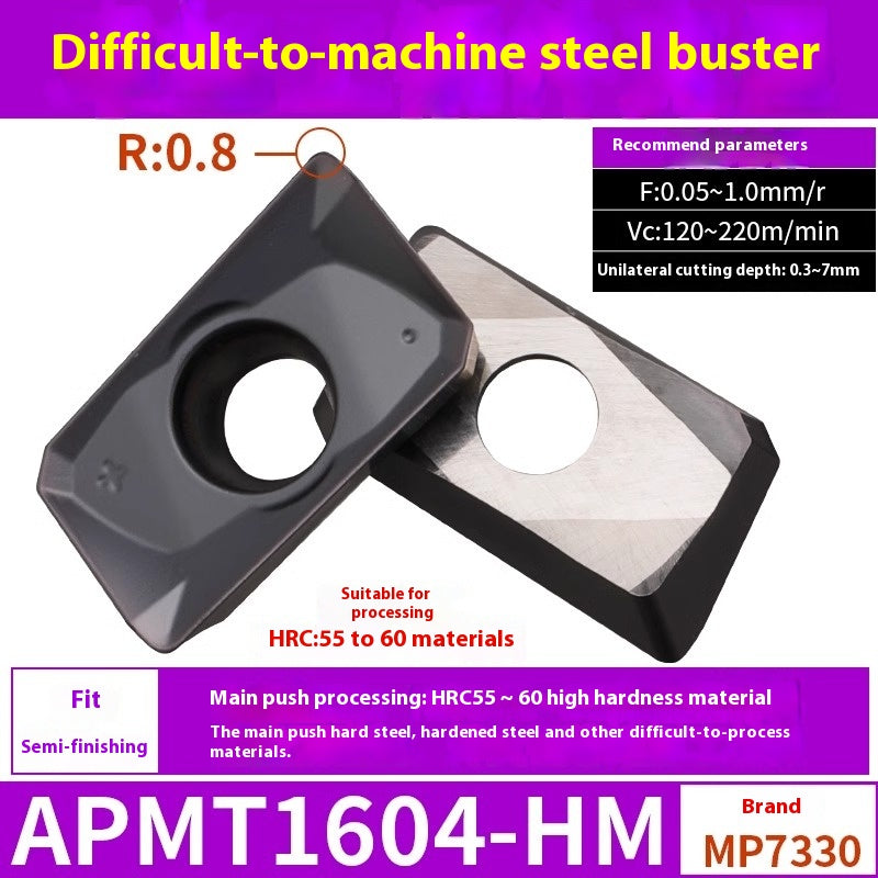 6008 CNC Milling Inserts APMT1135 Milling Blade 1604 Milling Head for Aluminum Alloy R0.8 Coated Rough Milling Machine Tool Pellets Shandong Denso Pricision Tools Co.,Ltd.